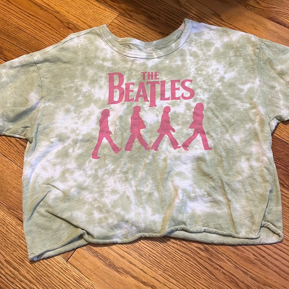 american eagle tailgate cropped, t shirt, size M